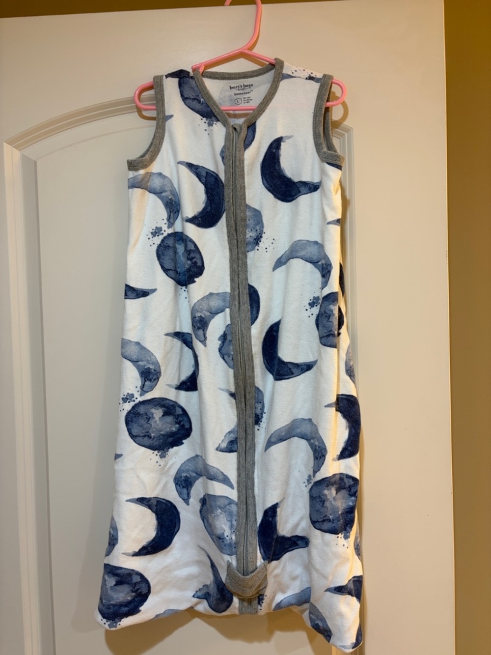 EUC-Burt’s Bees Navy Moonprint Sleeveless Sleep Sack